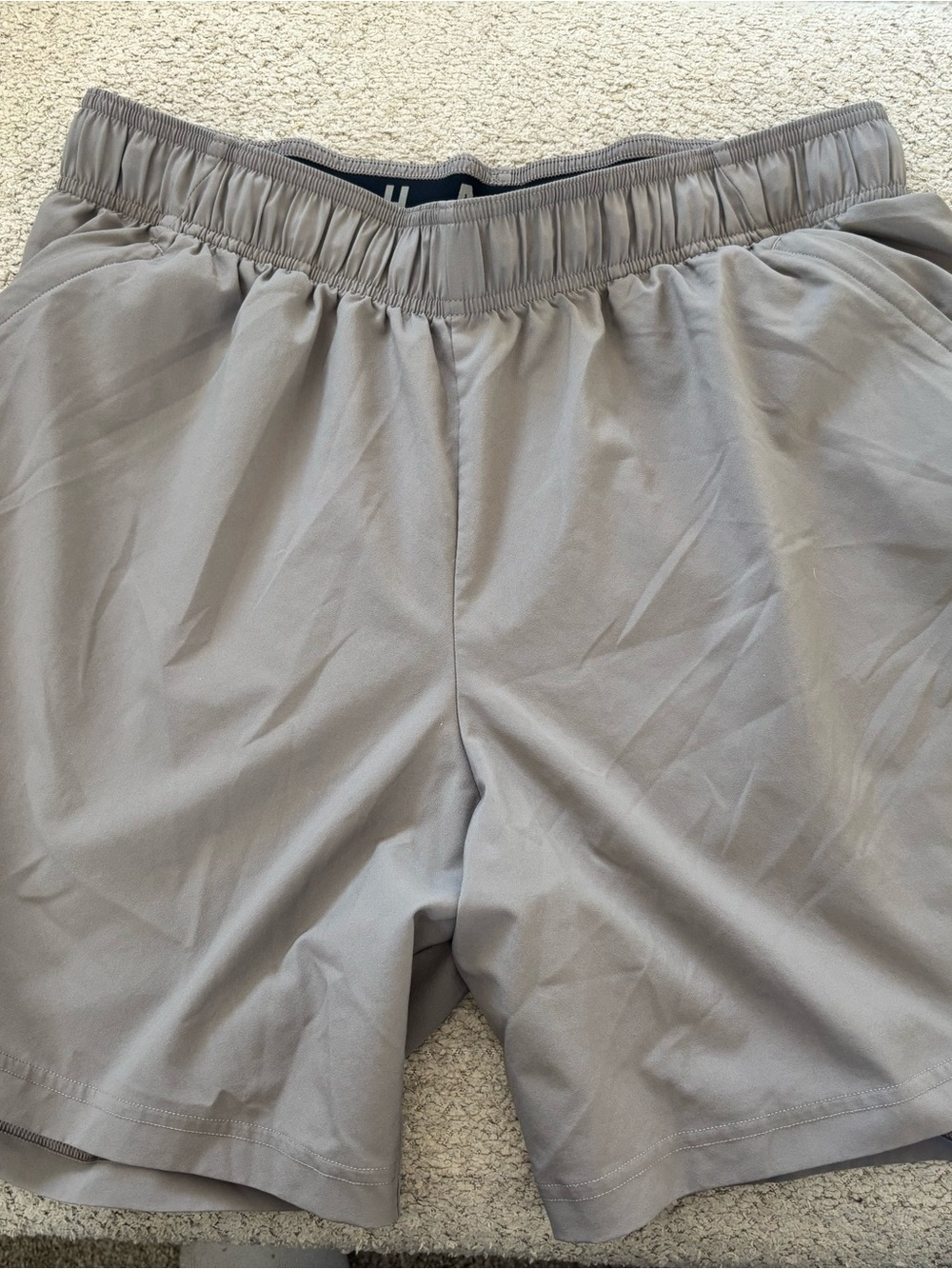 Gymshark Men's Athletic Shorts - Light Gray